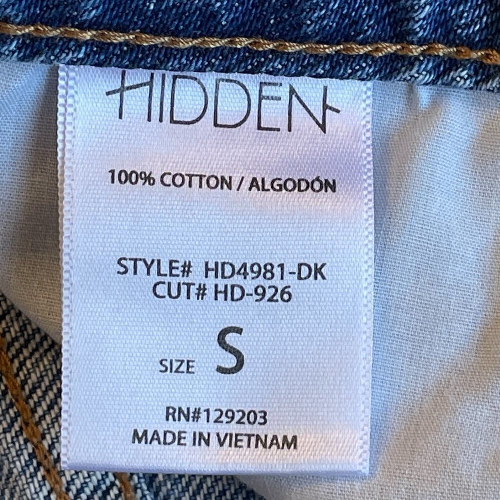 HIDDEN JEANS Cutoffs Destroyed Sold at Buckle Size Small - Picture 8 of 9